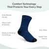 image:imageOrthofeet Foot Warmer 3 Pack NonBinding Comfort Diabetic Socks BlueBlue