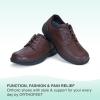 image:imageOrthofeet Gramercy Mens Dressy Oxford  Lace Shoes Brown  105 Wide