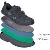 image:imageOrthofeet Mens Orthopedic Alamo Adjustable Strap Leather Walking SneakerBlack