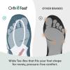 image:imageOrthofeet Mens Orthopedic Alamo Adjustable Strap Leather Walking SneakerWhite