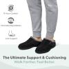 image:imageOrthofeet Mens Orthopedic Asheville Adjustable Faux Fur Lined SlipperBlack