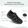 image:imageOrthofeet Mens Orthopedic Clearwater Adjustable Fisherman SandalBlack
