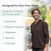 image:imageOrthofeet Mens Orthopedic Edgewater Stretch Knit Walking SneakerBlack