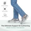 image:imageOrthofeet Mens Orthopedic Edgewater Stretch Knit Walking SneakerGrey