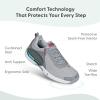 image:imageOrthofeet Mens Orthopedic Edgewater Stretch Knit Walking SneakerGrey