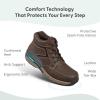 image:imageOrthofeet Mens Orthopedic Highline Slip Resistant Leather BootDark Brown