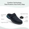 image:imageOrthofeet Mens Orthopedic Hudson Adjustable Stretch SlipOn SlipperBlack