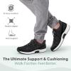 image:imageOrthofeet Mens Orthopedic Lava Stretch Breathable Walking SneakerBlack