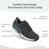 image:imageOrthofeet Mens Orthopedic Lava Stretch Breathable Walking SneakerDark Grey
