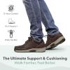 image:imageOrthofeet Mens Orthopedic Leo Leather Casual Shoe with Arch SupportBrown