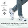 image:imageOrthofeet Mens Orthopedic Monterey Bay Adjustable Walking SneakerWhite