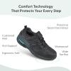 image:imageOrthofeet Mens Orthopedic Pacific Palisades Waterproof SlipResistant SneakerBlack Waterproof