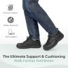 image:imageOrthofeet Mens Orthopedic Pacific Palisades Waterproof SlipResistant SneakerBlack Waterproof