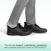 image:imageOrthofeet Mens Orthopedic Pierre HandsFree Leather Dress SneakerBlack