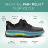 image:imageOrthofeet Mens Orthopedic Pierre HandsFree Leather Dress SneakerBlack