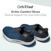 image:imageOrthofeet Mens Orthopedic Tilos HandsFree WaterRepellent Walking SneakerBlue