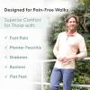 image:imageOrthofeet Mens Orthopedic Tilos HandsFree WaterRepellent Walking SneakerGreyRed