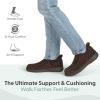 image:imageOrthofeet Mens Orthopedic Vito HandsFree WaterRepellent Faux Fur Lined SlipperChocolate