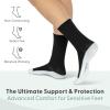 image:imageOrthofeet NonBinding NonConstrictive Circulation Seam Free Casual Dress Socks 3 PackBlack