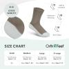 image:imageOrthofeet NonBinding NonConstrictive Circulation Seam Free Casual Dress Socks 3 PackBrown