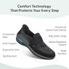 image:imageOrthofeet Womens Orthopedic Amalya SlipOn SlipResistant Casual ShoeBlack