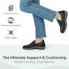 image:imageOrthofeet Womens Orthopedic Amalya SlipOn SlipResistant Casual ShoeBlack