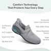 image:imageOrthofeet Womens Orthopedic Amalya SlipOn SlipResistant Casual ShoeGrey