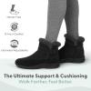 image:imageOrthofeet Womens Orthopedic Bliss HandsFree Faux Fur Lined Suede BootBlack