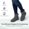 image:imageOrthofeet Womens Orthopedic Bliss HandsFree Faux Fur Lined Suede BootGrey