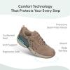image:imageOrthofeet Womens Orthopedic Coral Stretch Knit Walking SneakerBeige Leopard