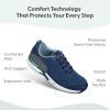 image:imageOrthofeet Womens Orthopedic Coral Stretch Knit Walking SneakerNavyLight Blue