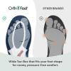 image:imageOrthofeet Womens Orthopedic Coral Stretch Knit Walking SneakerNavyLight Blue