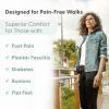 image:imageOrthofeet Womens Orthopedic Coral Stretch Knit Walking SneakerWhite