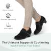 image:imageOrthofeet Womens Orthopedic Eva Adjustable Water Repellent HeelBlack