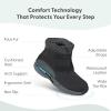 image:imageOrthofeet Womens Orthopedic Florence Waterproof Slip Resistant BootWaterproof Black