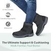 image:imageOrthofeet Womens Orthopedic Florence Waterproof Slip Resistant BootWaterproof Black