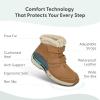 image:imageOrthofeet Womens Orthopedic Florence Waterproof Slip Resistant BootWaterproof Camel