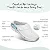 image:imageOrthofeet Womens Orthopedic Iris Water Repellent SlipOn Stretch ClogWhite