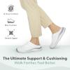 image:imageOrthofeet Womens Orthopedic Iris Water Repellent SlipOn Stretch ClogWhite