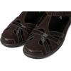image:imageOrthofeet Womens Orthopedic Juno Adjustable Suede amp Leather Mary JaneBrown