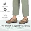 image:imageOrthofeet Womens Orthopedic Juno Adjustable Suede amp Leather Mary JaneTaupe