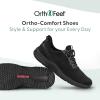 image:imageOrthofeet Womens Orthopedic Kita HandsFree WaterRepellent SlipOn SneakerAll Black