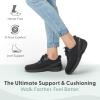 image:imageOrthofeet Womens Orthopedic Kita HandsFree WaterRepellent SlipOn SneakerAll Black