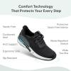 image:imageOrthofeet Womens Orthopedic Kita HandsFree WaterRepellent SlipOn SneakerBlack