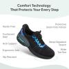 image:imageOrthofeet Womens Orthopedic Kita HandsFree WaterRepellent SlipOn SneakerBlack Metallic