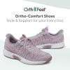 image:imageOrthofeet Womens Orthopedic Kita HandsFree WaterRepellent SlipOn SneakerRose
