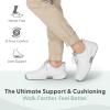 image:imageOrthofeet Womens Orthopedic Kita HandsFree WaterRepellent SlipOn SneakerWhite