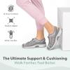 image:imageOrthofeet Womens Orthopedic Laguna Adjustable Stretch Fisherman SandalGrey