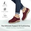 image:imageOrthofeet Womens Orthopedic Lorin HandsFree Faux FurLined SlipperBordeaux