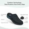 image:imageOrthofeet Womens Orthopedic Louise Adjustable Stretch Clog SlipperBlack
